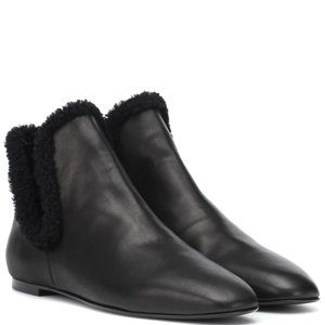 THE ROW Eros shearling-lined ankle boots